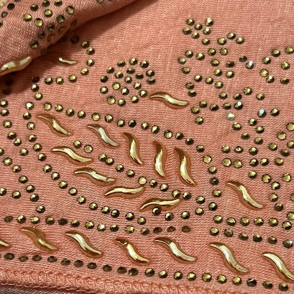 Hijab with Design Peach color made in Dubai UAE - Picture 7 of 8